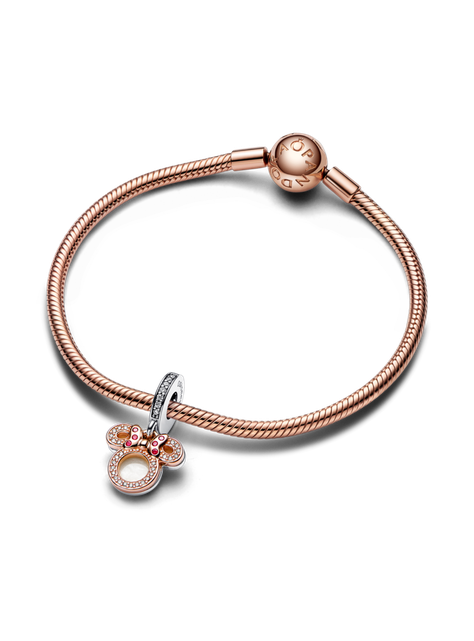 Dije Colgante en Plata y Rose Disney Silueta Minnie Mouse -2