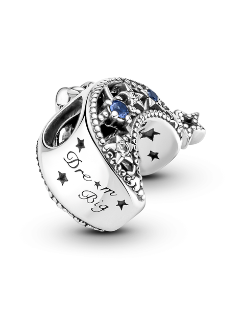 Charm en Plata de Ley Estrella & Luna Creciente-1