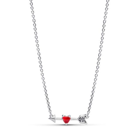 Collar Flecha y Corazón Cristal de Murano-0