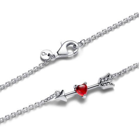 Collar Flecha y Corazón Cristal de Murano-1