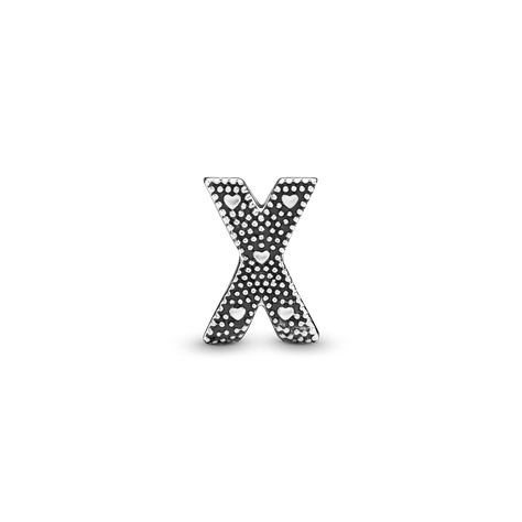 Charm en Plata Letra X -1
