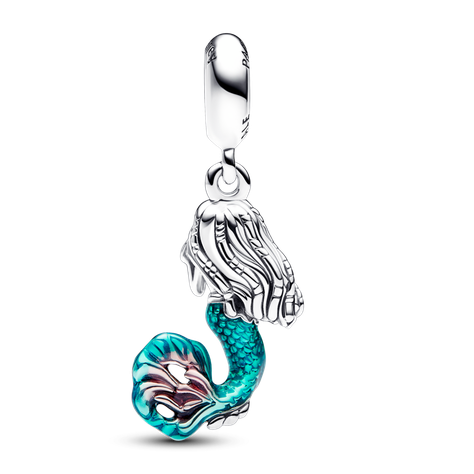 Charm en Plata Disney La Sirenita Ariel Circonia-2