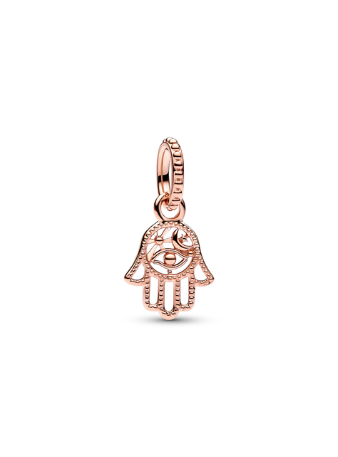 Dije Colgante en Rose Hamsa Mano Protectora-0