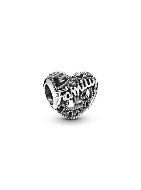Charm en Plata Corazón de Familia-0