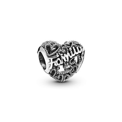 Charm en Plata Corazón de Familia-1