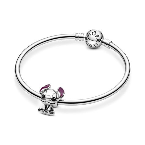 Charm en Plata Disney Lilo y Stitch con Esmaltes Diversos.-1