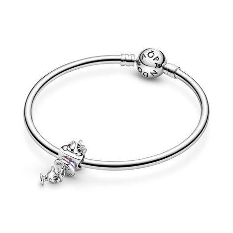 Dije en Plata Disney La Bella y la Bestia Sra. Potts y Chip -1