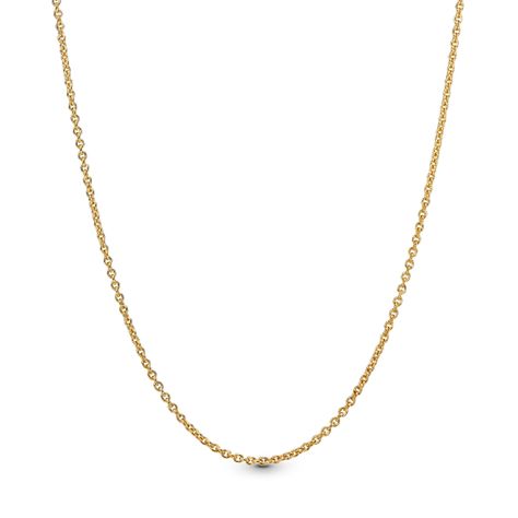 Collar Cadena de Cable Recubrimiento Oro14K-0