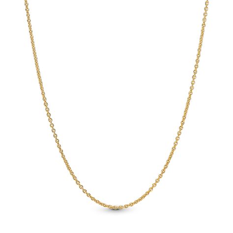 Collar Cadena de Cable Recubrimiento Oro14K-1