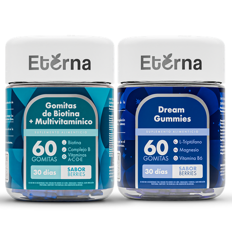 Pack Gomitas Eterna de Biotina y Sueño-0