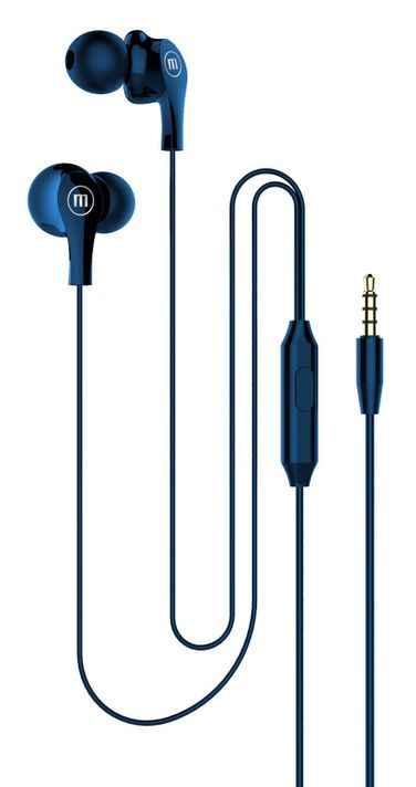 Audífonos Maxell In Ear Estéreo Con Microfono Azul-0
