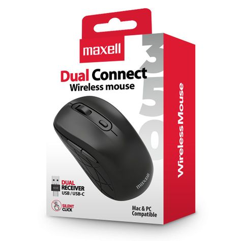 Mouse Inalámbrico Maxell Dual Connect 1600dpi Usb/usb-c-2