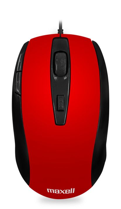 Mouse Óptico Maxell 5 Botones MOWR-105 Rojo-0