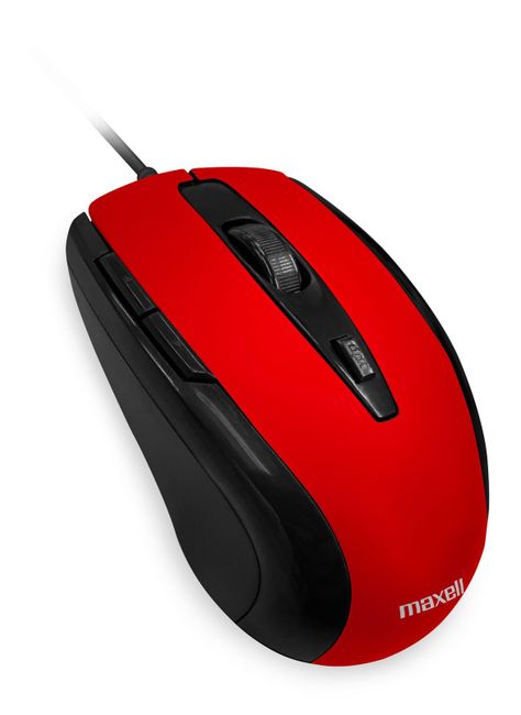 Mouse Óptico Maxell 5 Botones MOWR-105 Rojo-1