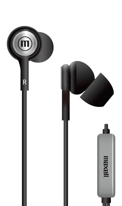 Audífonos Maxell IN-TIPS Con Micrófono In Ear Negro-0