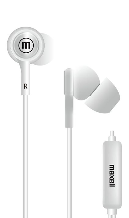 Audífonos Maxell IN-TIPS Con Micrófono In Ear Blanco-0