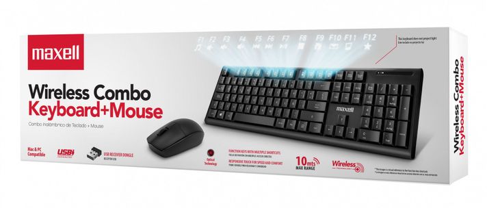 Combo Teclado Inalámbrico Y Mouse Maxell Inalámbrico WKBC-200-1