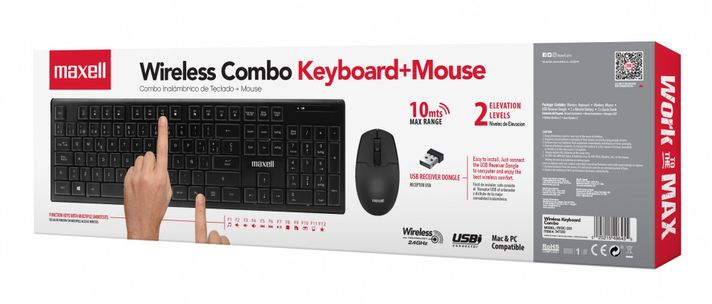 Combo Teclado Inalámbrico Y Mouse Maxell Inalámbrico WKBC-200-2