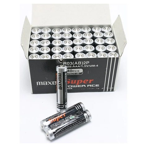 Pack 40 Pilas Carbon Maxell Tamaño AAA-0