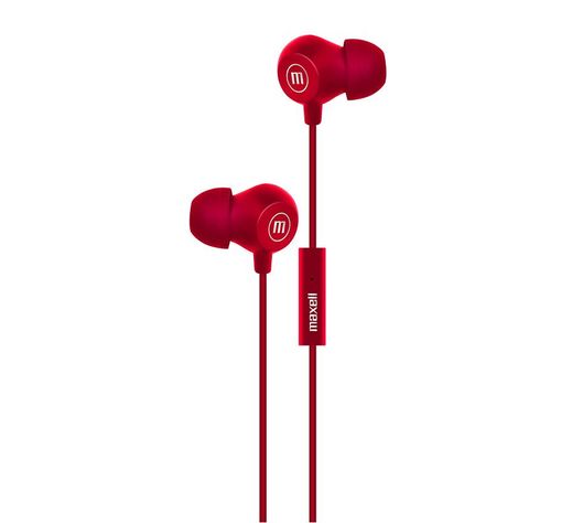 Audífonos Maxell IN-BAX Con Micrófono In Ear 3.5mm Rojo-0