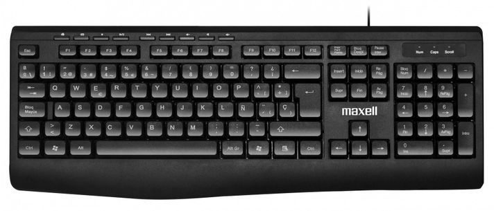 Teclado Multifuncional Maxell KB-100 Conector Usb Negro-0