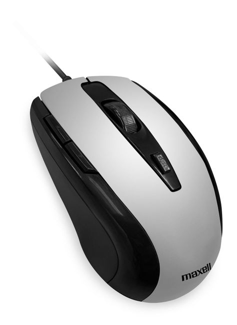 Mouse Óptico Maxell 5 Botones MOWR-105 Gris-1