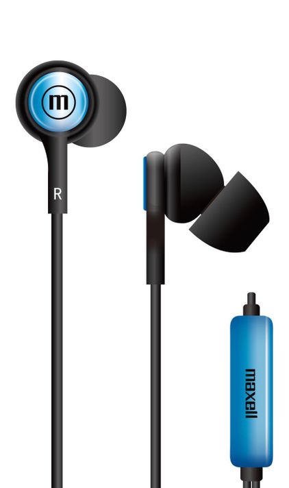 Audífonos Maxell IN-TIPS Con Micrófono In Ear Azul-0