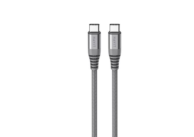 Cable de Carga/datos Havit Tipo C a Tipo C 1.2 Metros Cb6010-0