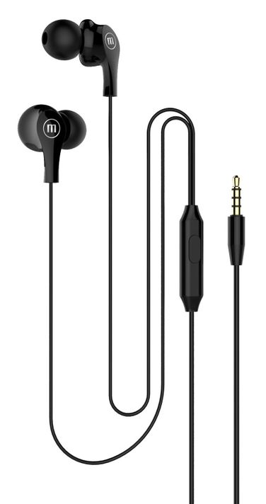 Audífonos Maxell In Ear Estéreo Con Microfono Negro-0