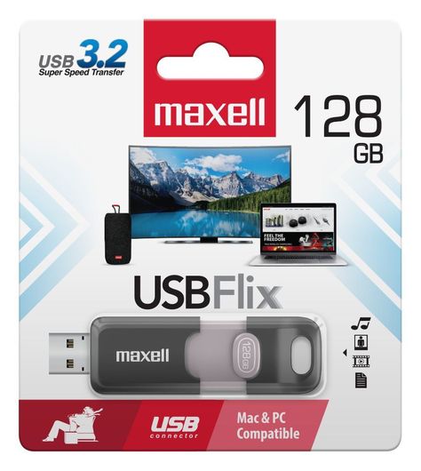 Pendrive Maxell FLIX 128GB 3.2-3