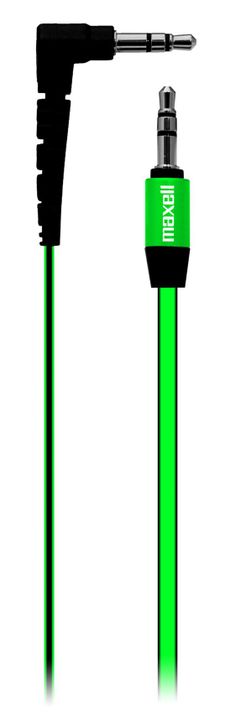 Cable Para Audio Plano Con Conectores De 3.5mm A 3.5mm Verde Maxell-0
