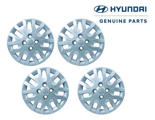 Juego 4 Tapas De Rueda Hyundai I10 1.1 Aro 14 2007-2010-2