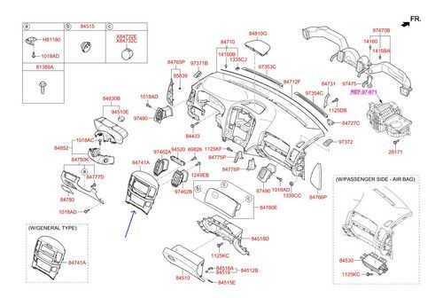 Bisel Adaptador Radio Hyundai H1 2015-2018-2