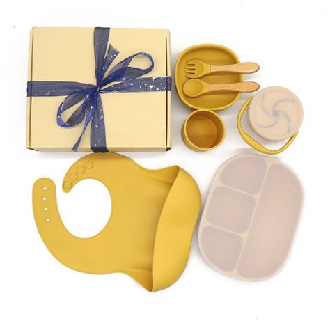 Set de Alimentación Silicona AllMedikal Kids 7 piezas Mango-0