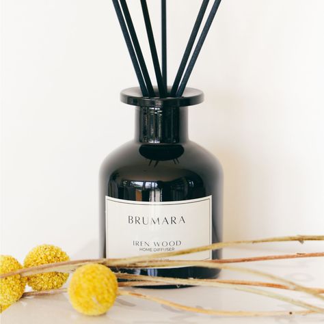 DIFUSOR IREN WOOD NEGRO 150ML BRUMARA-1