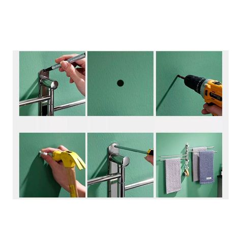 Colgador De Toalla Acero Inoxidable 4 Brazos 180 G-5