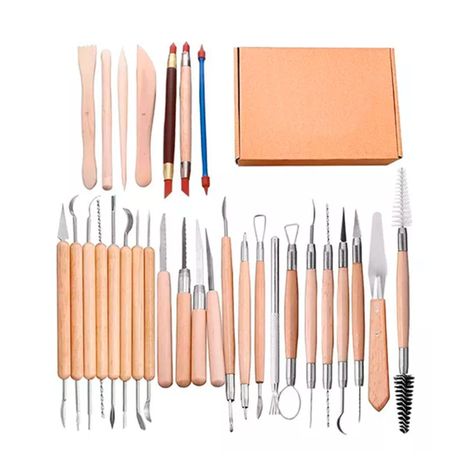 Kit 30 Herramientas Para Esculpir Y Tallar Escultura-0