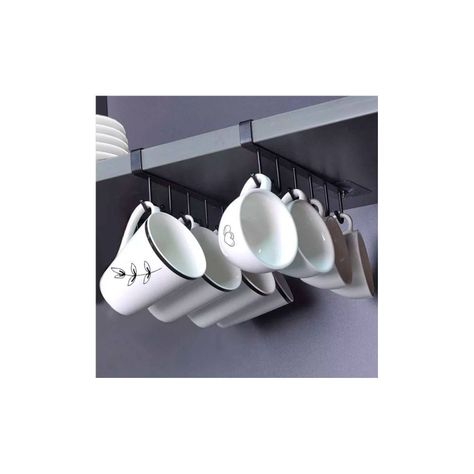 Soporte De Metal Colgador Tazas 6 Ganchos-2