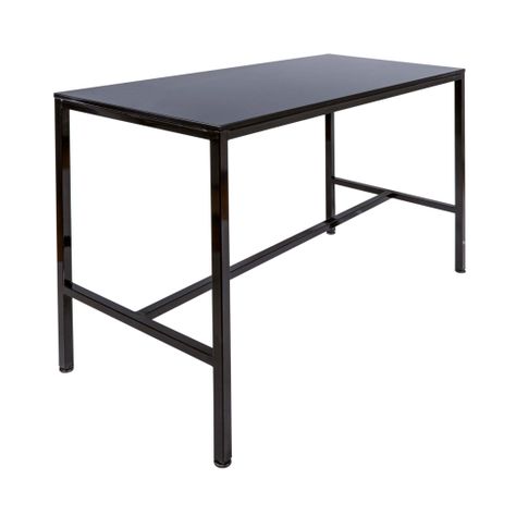 Mesa  Comedor Tipo Bar Black Negra-3
