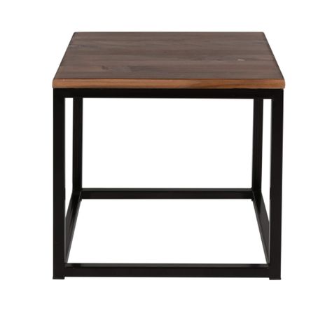 MESA LATERAL CUBO 40│NEGRA LÍNEA TOFFE-0