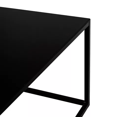 Mesa de Centro Rectangular Metal Black Negra-4