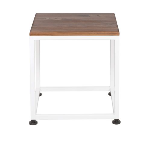 MESA LATERAL CUBO 40│BLANCO LÍNEA TOFFE-0