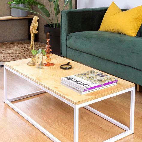 Mesa de centro Rectangular 100|Mima Blanco -6