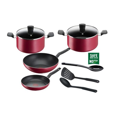 Set 9 Piezas  Super Cook Rojo-0