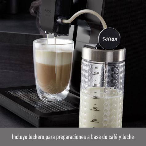Cafetera Espresso Intuition Preference Touch + Lechero Gris-6