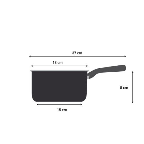 Cacerola 18 cm con tapa  Super Cook-3