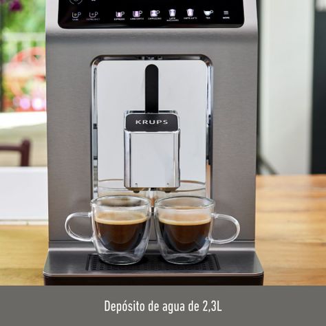 Cafetera Espresso Evidence Plus + Lechero EA894T10 Gris-5