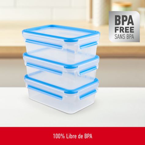 Contenedor de alimentos Masterseal Fresh Set 3 piezas 1.0L-2