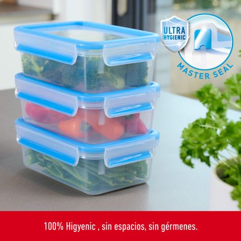 Contenedor de alimentos Masterseal Fresh Set 3 piezas 1.0L-3