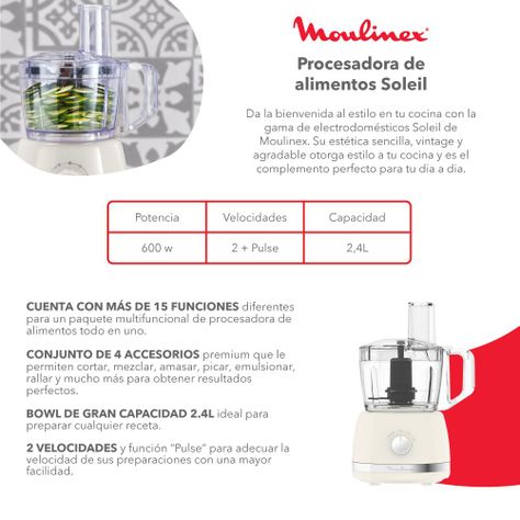 Procesadora de Alimentos Soleil FP345A11-1